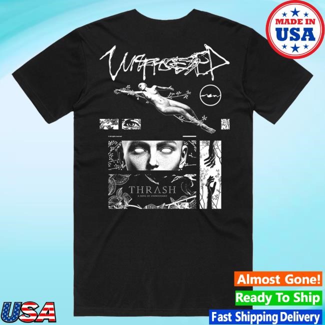 Unprocessed Merch Thrash Hoodie Black - New Tee Store
