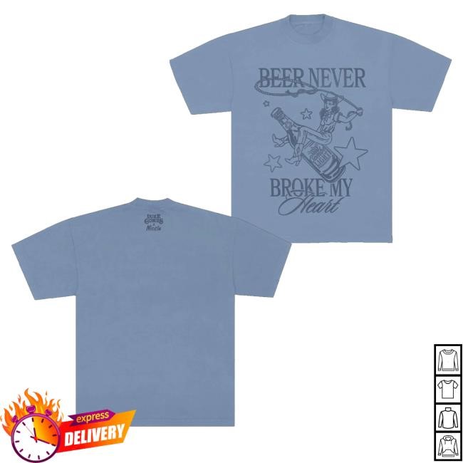 Trending Luke Combs Merch Beer Never Broke My Heart T-Shirt - New Tee Store