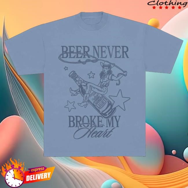 Trending Luke Combs Merch Beer Never Broke My Heart T-Shirt - New Tee Store