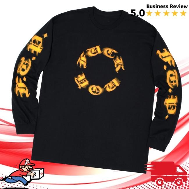 Fuckthepopulation Merch Store Ftp Ring Of Fire Ls Hooded Sweatshirt - New Tee Store