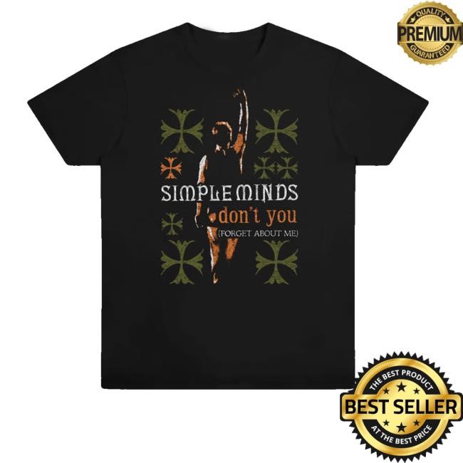 Simpleminds Merch Store Shop Don't You Forget About Me Black Hoodie Sweatshirt - New Tee Store