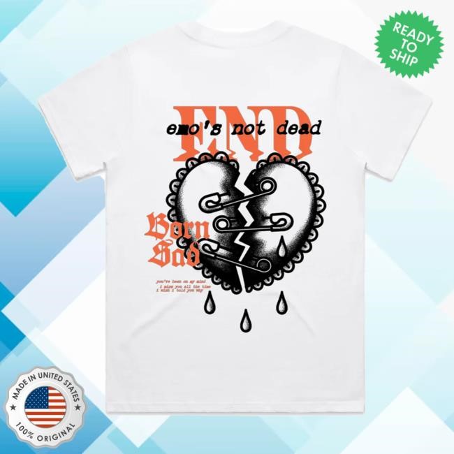 Emosnotdead Merch Store Shop Safety Pin Shirt - New Tee Store