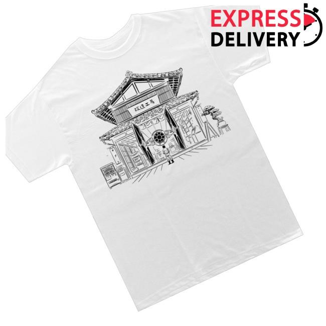 Official The Night Squadron 改造工房 Workshop Printed White Garment Shirt - New Tee Store