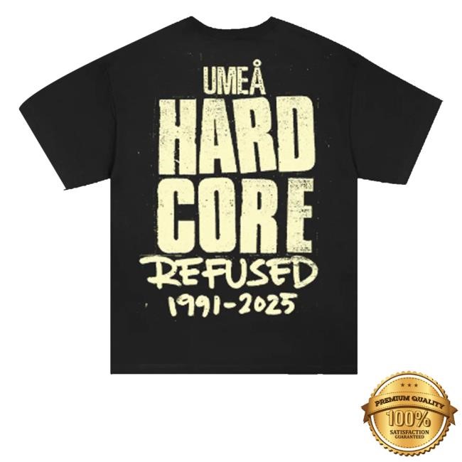 Refused Merch Store Umea Hardcore Photo T-Shirt - New Tee Store