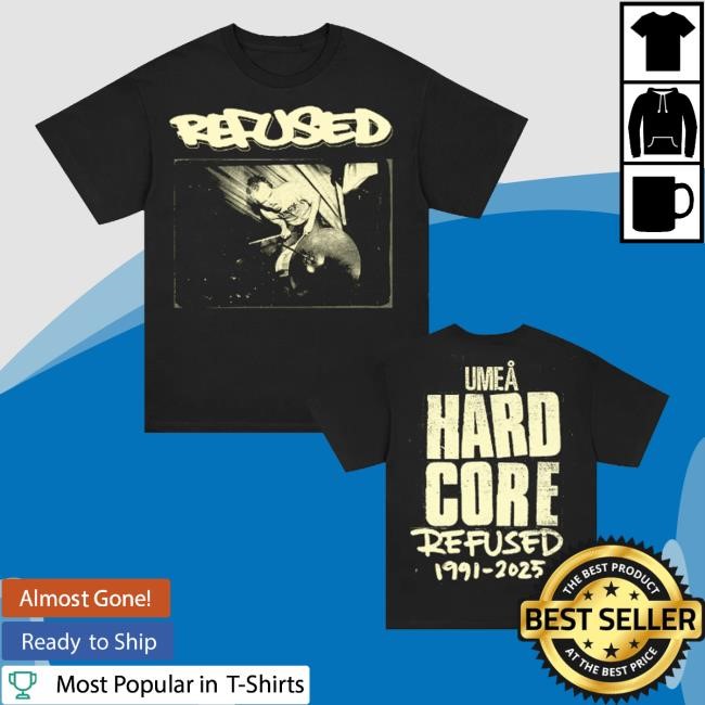 Refused Merch Store Umea Hardcore Photo T-Shirt - New Tee Store