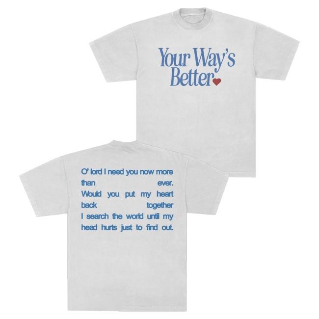 Forrest Frank Merch Your Way's Better White Crewneck Sweatshirt - New Tee Store